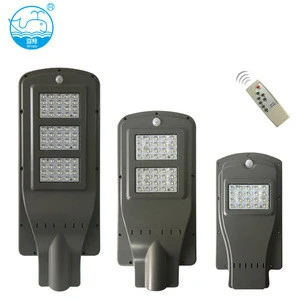 Hot sale Ip65 20W 40W 60W road lamp light controls outdoor integrated led solar street light