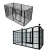 Import Hot Sale Large Size Diy Pet Playpen Dog Fences Animal Cat Crate Cave Dog Fence Wire Pet Playpen With Lock from China