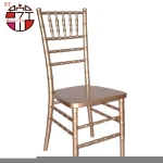 Hot sale Wedding Event Wood Chair Wholesale Hotel Banquet Dining Chair