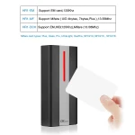 Hot sales ABS 13.56MHZ IC waterproof nfc wiegand 26 34  RFID  proximity access control card reader