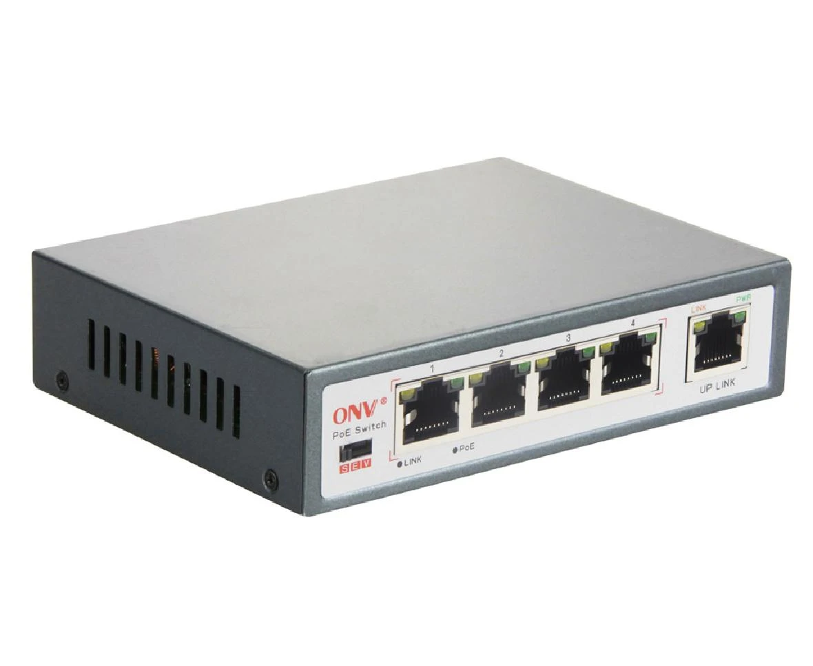 Hot selling 100M PoE repeater one input and 4 output PoE extender OEM
