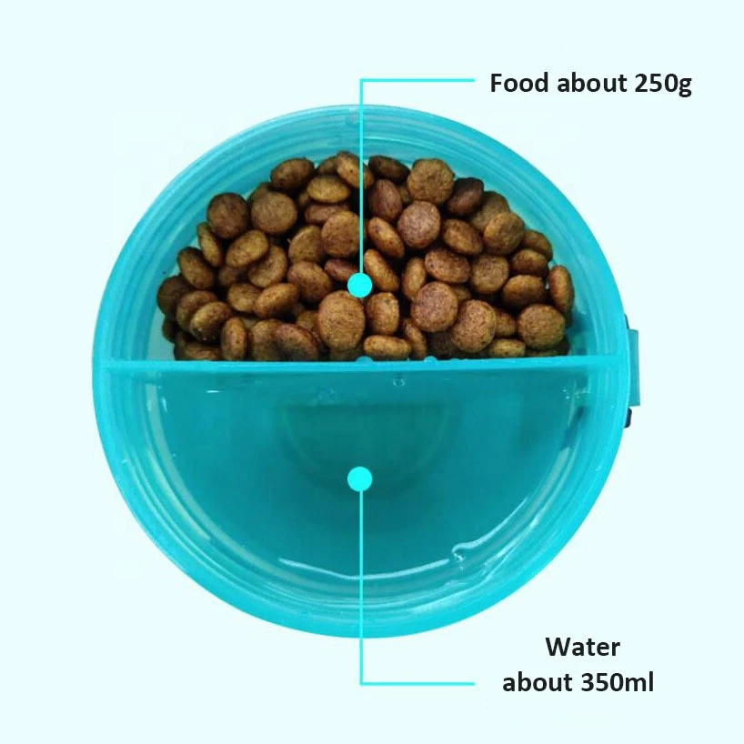 Hot Selling 2 IN 1 Pet Dog Water Bottle Food Container Carrier Outdoor Travel Food Feeder Drinking Cat Dog Water Bottle