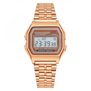 Hot Selling Alarm Stainless Steel Digital Watch Calendar Stopwatch Cheap Led Wrist Watch