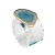 Import Hot selling high quality european natural agate &amp; k9 crystal napkin ring customized napkin holder for wedding table decoration from China