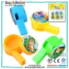 Hot selling items funny cartoon plastic candy whistle toy