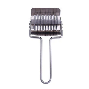Hot Selling Kitchen Cooking Tools Stainless Steel Noodle Cutter For Spaghetti Lattice Roller