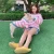Import Hot Selling Luxury Pet Matching Cloth Stripe Sweatshirt With Embroidery Flower Cute Funny Pet Apparel Accessories Outwear Comfy from China