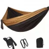 Hot Selling Portable Outdoor Indoor Cotton Hammock With Metal Stand Double Cotton Swing Camping Hammock