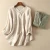 Import Hot selling women dress women&#x27;s organic hemp cotton V-neck loose blouse shirt from China
