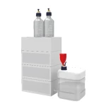 HPLC Mobile Phase Lab Solvent Waste Safety Cap GL-45 S60 with Activated Carbon Exhaust Air Filter