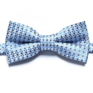 in stock microfiber bowties blue bow tie for man