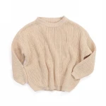 In Stock Solid Warm Winter And Autumn Baby Knitted Wholesale Children Sweater