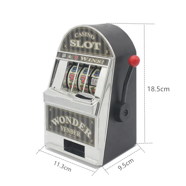 Indoor Mini Lucky 7&#x27;s  mini Coin operated Saving Bank casino Slot Machine game