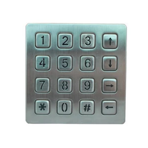 Industrial electric door lock illuminated numeric keypad matrix 4x4 keyboard