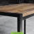 Import industrial loft dining table with vintage wood top from China