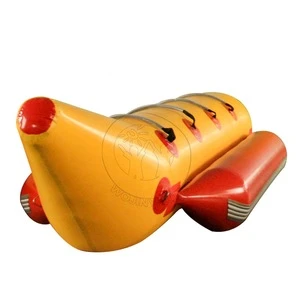 inflatable commercial water park toys inflatable banana boat floating toy best price