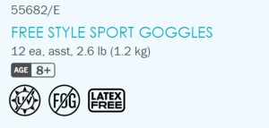 INTEX 55682 8+ years Free style sport goggles