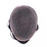 Invisible and Durable German Lace Hair Toupee Density 120% Mens Hair Replacement System