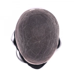 Invisible and Durable German Lace Hair Toupee Density 120% Mens Hair Replacement System