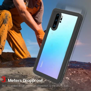Ip68 Waterproof 360 full Protection Phone Cases For Huawei P30 P30 Pro Diving Swimming aquatics Outdoor Sports Shockproof Cover