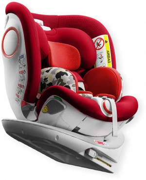 ISIZE  RED 40-125cm With TT &ISOFIX Baby Car Seats M173A