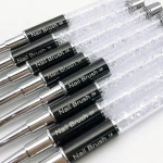 Japanese nail brush Black drill pipe Pull flowers Paint brush Suits  Built-in Transparent water drill Delicate PEN SHAPE