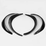 JDM 4x4 Black carbon fibre Universal Fender Flares Flexible Polyurethane Auto Car Body Kit