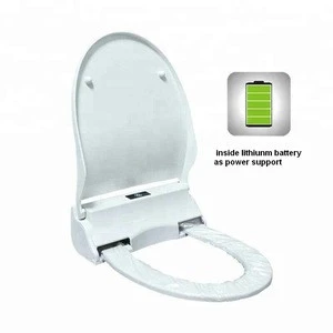 JERRIO lithium battery support ABS health sanitary plastic toilet seat cover automatic toilet seat cover with plastic film