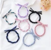 Jewelry color twist braid ring high elastic hair coarse elastic woven tie hair band