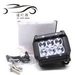 JHS Factory Supply Led Car 18W led work light Round Offroad Auto Led Work Light 6led Led Headlight Led Driving Light