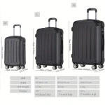 JINYI New Style Luggage Travel Bags Classical Travel Luggage Trolley Suitcase Carry On Luggage Plastic Travel Trolley Bag