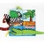 Import jungly animal tails soft cloth book toy for Children first learning book from China