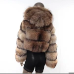 Keep warm in winter fur coat fox  fur coat luxury