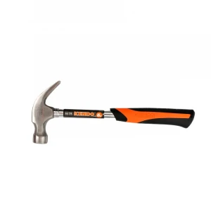 KENDO Bi-meterial Handle Steel Tubular Shafted Claw Hammer 16oz