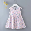 Kids Girl Clothing Flower Girl Dress with Floral Print Clothing Supplier Summer Custom Wholesale Kids Dress