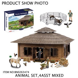 Kids Sheep Cow Horse Figurines Farm Animal Set Toys