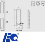 Kitchen Free Edge Cabinet Glass Aluminum Door Profile