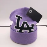 Knit Cap 2020 New Knitted Embroidery La Hats Winter Style Beanie Hats Fashionable La Beanie Winter Hats