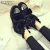 Import Korean cheap price fur lined Cute fox fur Casual shoes ladies from China