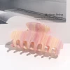 korean designer hair claw clips for women thick hair claw clamp custom colorful acetate jaw clip large fancy hair clip clutches