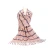 Import Korean Style Yarn Imitation Cashmere Warm Plaid Contrast Color Shawl Women Scarf from China