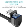 KUULAA USB Type C Cable 180 Degree Fast Charging Mobile Phone Charger Cable for Xiaomi Mi 8 Samsung Galaxy S10 Plus USB-C Cord