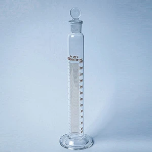 Lab 100 ML Glass Measuring Cylinder with Glass Stopper