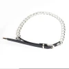 Ladies Leather Female Belt Chain Accessories Pu Casual Belt Luxury Metal Gold Chain Waistband