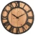 Import Large 18-inch Farmhouse Rustic Barn Vintage Bronze Solid Wood Noiseless Big Oversized Wall Clock from China