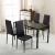 Import Latest Modern Appearance Industry Style Home Furniture Nordic Simple Design Glass Top Metal Leg Dining Table from China