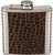 Import Leather wrapped custom stainless steel material leather 6 oz hip flask from China