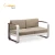 Import LeisureTouch Patio Aluminum Frame Modern Outdoor Garden Furniture Sofa Set from China