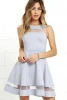 Light Grey Sleeveless Prom Dresses For Lady Party Dress Elegant Dresses