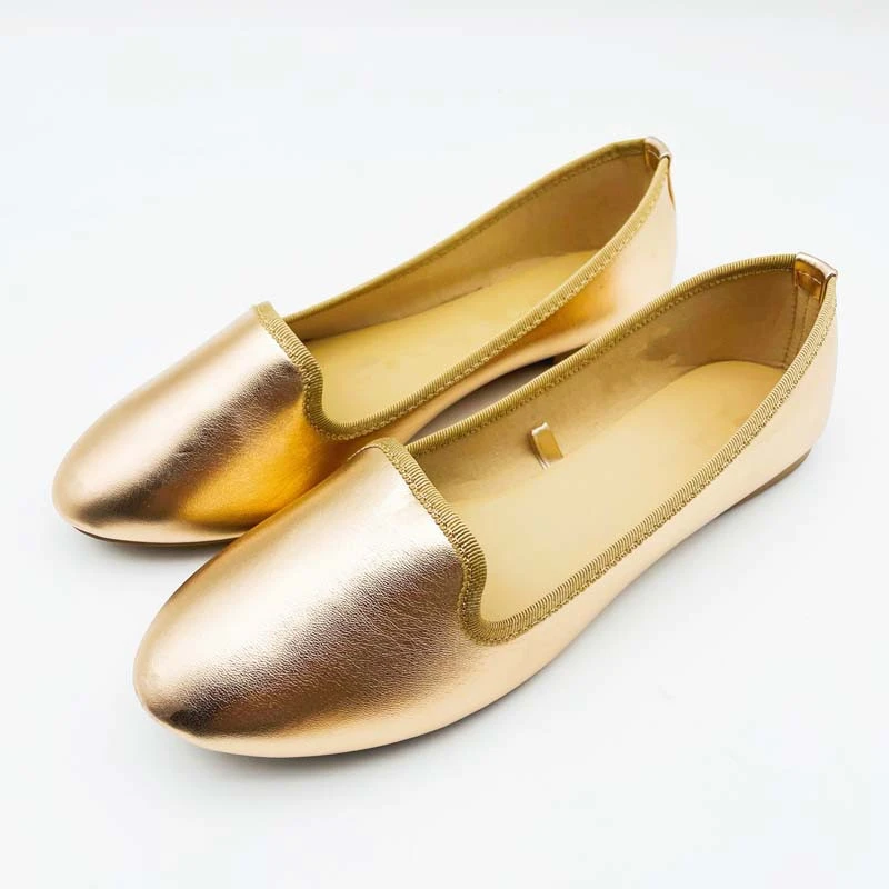 Light Lacquered Pu Sweet Ballerina Shoes Soft Comfortable Ballet Shoes Wholesale Womens Flat Ballet Shoes